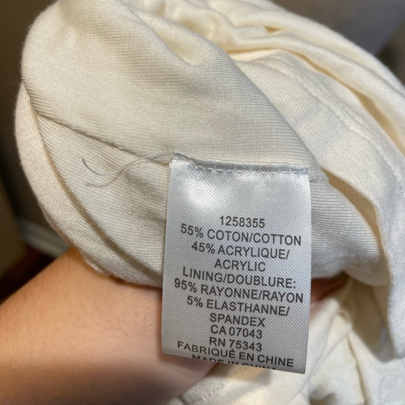 House of Harlow 1960 Knit Ruffle Cream Dress - Picture 13 of 14